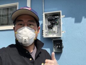 solar installation microinverter box