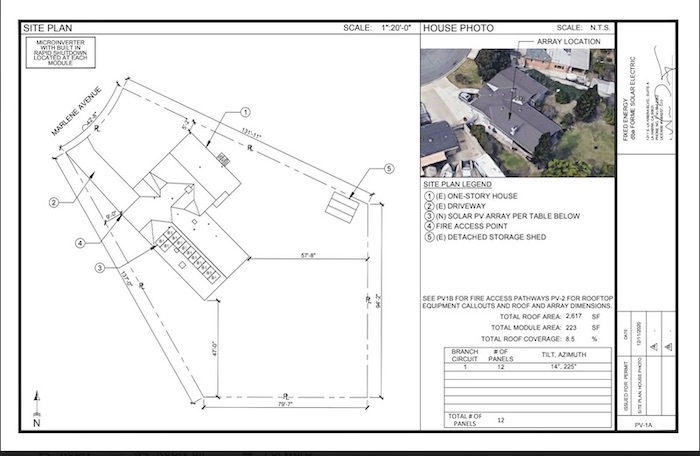 solar panel site plan 