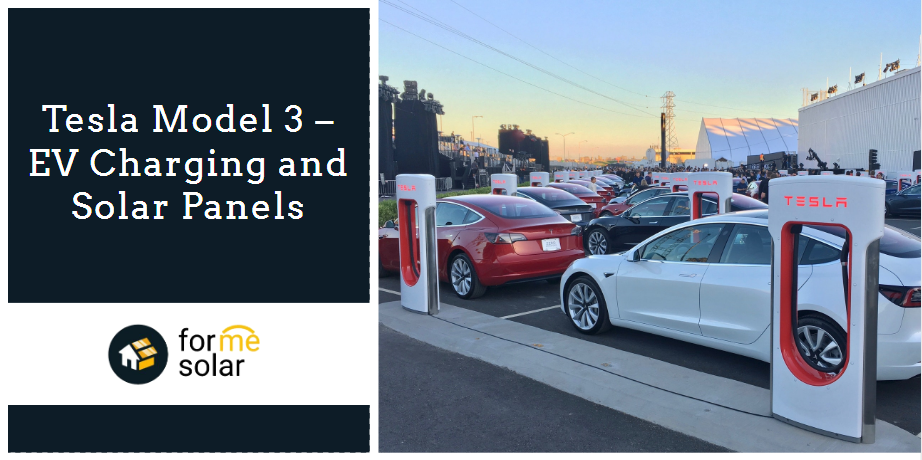 tesla model 3 ev charging solar panels 