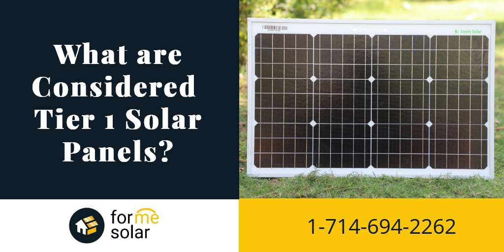 what are considered tier 1 solar panels